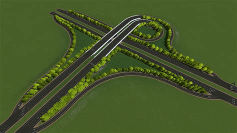 3 Way Trumpet Interchange - Cities: Skylines Mod download