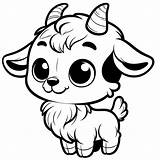 Goat Coloring Pages 12  Gem sketch template