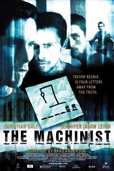 Amazon.com: The Machinist Movie Poster (Size: 24" x 36"): Prints ...