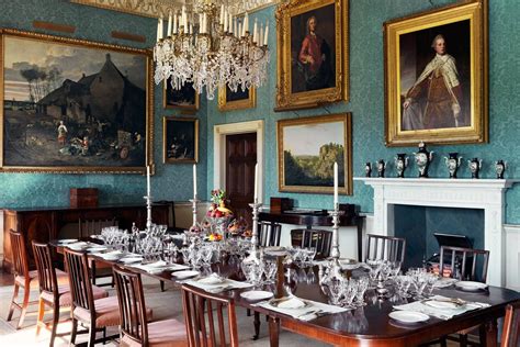 In the dining room of [link url="https://www.houseandgarden.co.uk/article/cliffords-ugbrooke ...