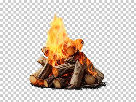 Premium PSD | Bonfire isolated on transparent background png psd