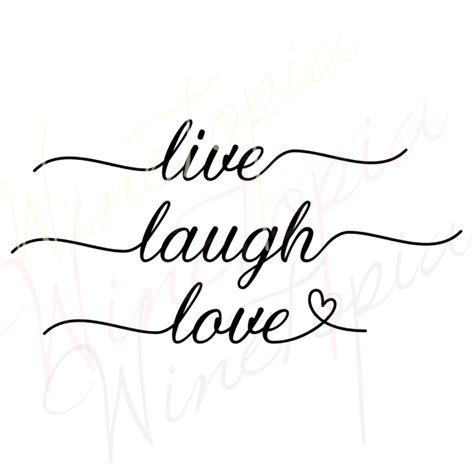 Live Laugh Love Digital File SVG PNG PDF | Etsy