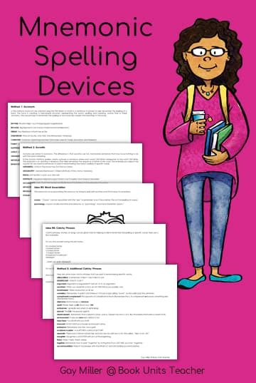 Mnemonic Spelling Devices - Book Units Teacher