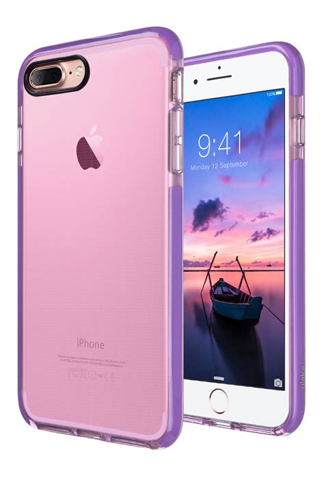 iPhone 7 Plus Clear Case, ULAK Flexible TPU Bumper Protective Cover Pink | eBay