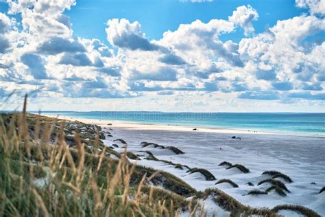 Cloudy Day at the Beach of Saltum Strand in Denmark Stock Photo - Image ...