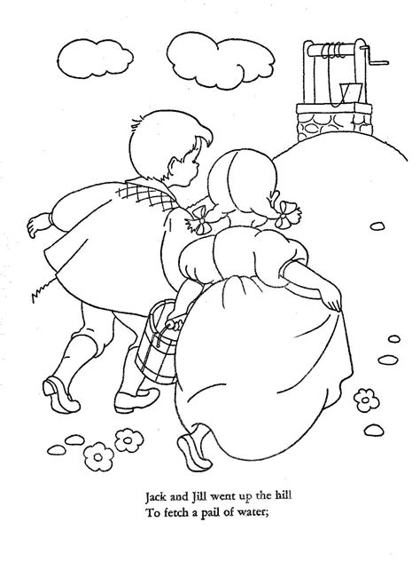 Jack And Jill Coloring Pages - Yunus Coloring Pages