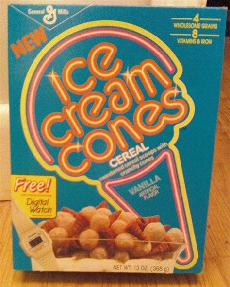 Ice Cream Cone Cereal. | Ice cream packaging, Food, Kids cereal