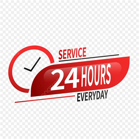 24 Hours Service Vector Hd Images, 24 Hours Delivery Service, 24 Hours ...