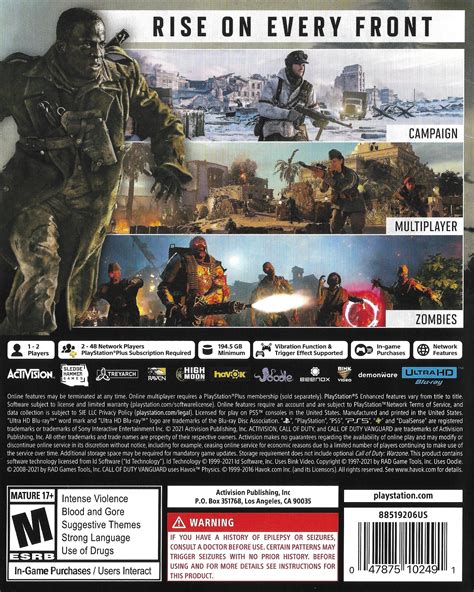 Call of Duty: Vanguard Box Shot for PlayStation 5 - GameFAQs