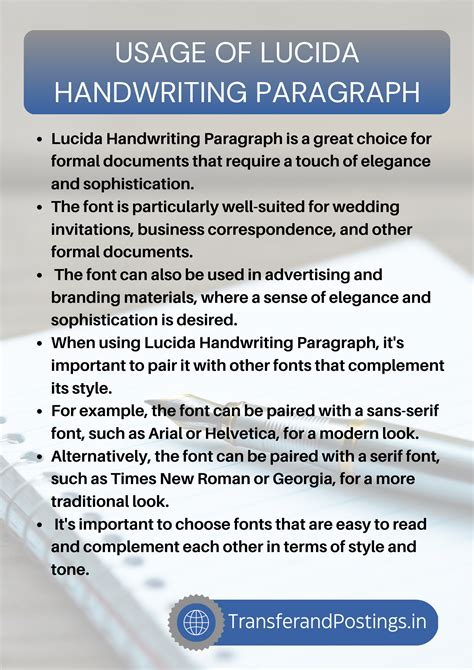 Lucida Handwriting Paragraph: Adding Elegance And Sophistication To Your Formal Writing ...