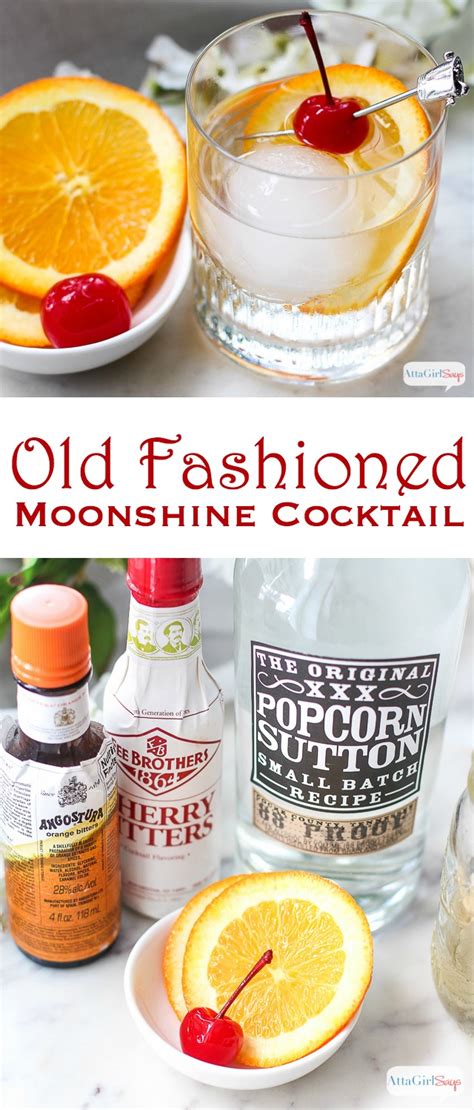 Phantom Old Fashioned Recipe with Moonshine & Spiced Simple Syrup