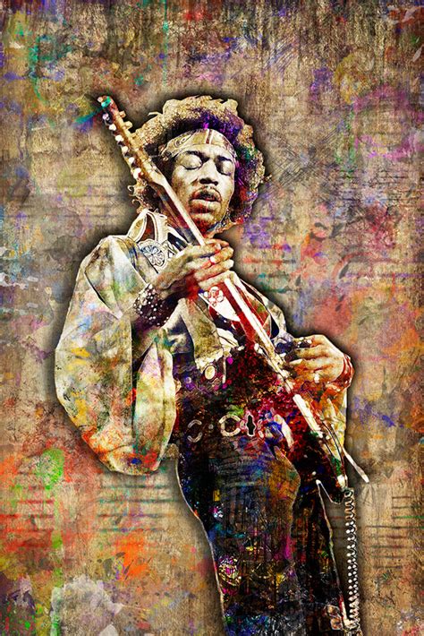 Jimi Hendrix Poster, Jimi Hendrix 2 Gift, Jimi Hendrix Colorful Layere – McQDesign