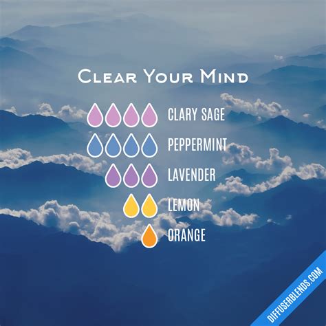 Clear Your Mind — Essential Oil Diffuser Blend Essential Oil Remedy, Essential Oils Guide ...