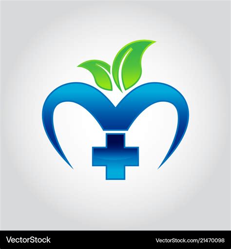 Medicine pharmacy logo Royalty Free Vector Image