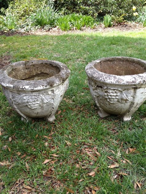 Old cement garden planters | Cement garden, Garden planters, Planters