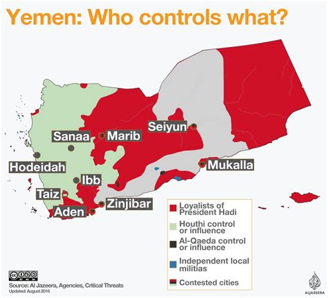 yemen civil war map | Yemen, Sana'a, City c