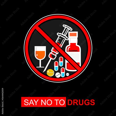 No Drugs, say no to drugs, poster and banner Stock Vector | Adobe Stock