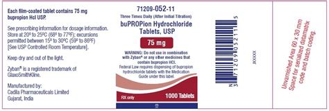 Bupropion Tablets - FDA prescribing information, side effects and uses