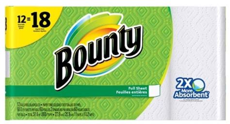 Target: 48 Bounty Giant Paper Towel Rolls (= 72 regular size rolls) Only $38.16 + Free Shipping ...