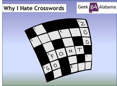 Why I Hate Crossword Puzzles - Geek Alabama