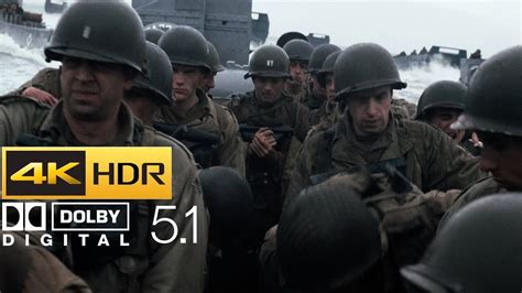 Saving Private Ryan - Omaha Beach Scene (HDR - 4K - 5.1) - YouTube