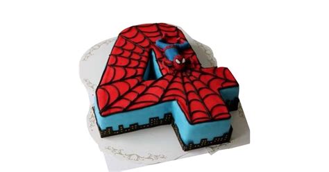 Spiderman 3rd birthday cake