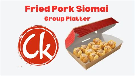 Chowking Steamed Pork Siomai Group Platter Price 2024