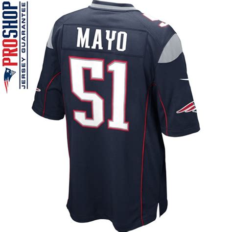 Official New England Patriots ProShop - Nike Jerod Mayo #51 Game Jersey-Navy