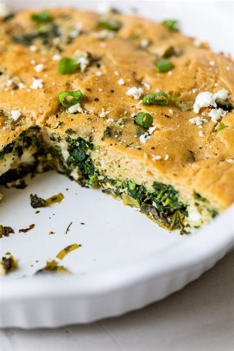 Easy Crustless Spinach and Feta Pie – Nature's Gateway