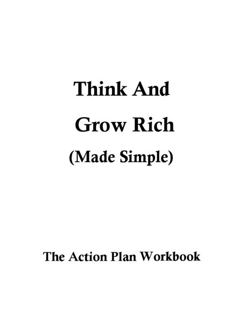 Think and Grow Rich Workbook | Thought | Faith | Avaliação gratuita de 30 dias | Scribd