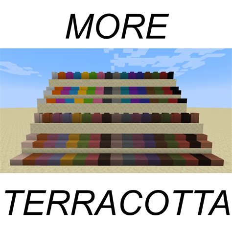 Minecraft More Terracotta 1.18.2 Download on ModfouU.com