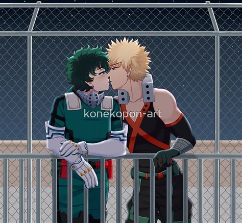 "BakuDeku - Kiss" by konekopon-art | Redbubble