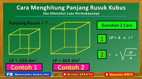 Rumus Mencari Panjang Sisi Kubus Jika Diketahui Luas Permukaannya – DIKBUD