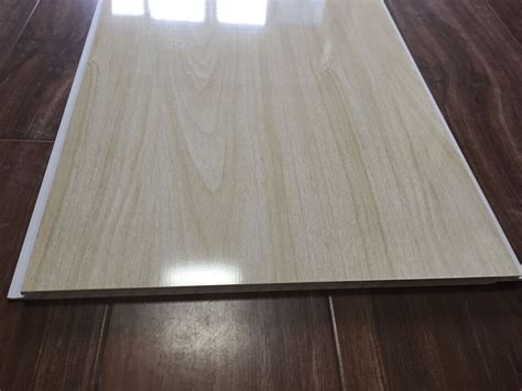 Wood Grain Bathroom PVC Ceiling Panels Seamless Connection 3.5kg / m2 ...