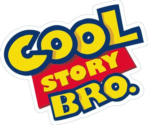 COOL STORY BRO Funny Parody Design For Rat Look VW Vinyl Car sticker decal 120x87mm