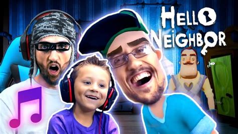 HELLO NEIGHBOR SONG 🎵 feat. HOBO JIM (FGTeeV Music Video) in 2022 | Hello neighbor song, Music ...