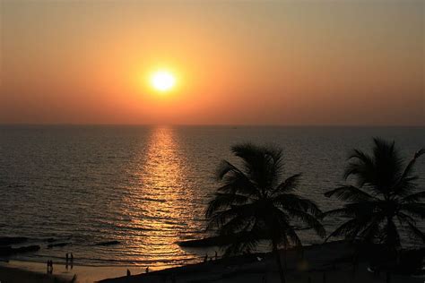 goa, india, beach, sunset, water, sky, sea, sun | Piqsels