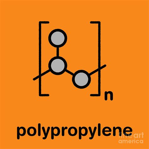 Polypropylene Plastic Chemical Structure Photograph by Molekuul/science ...