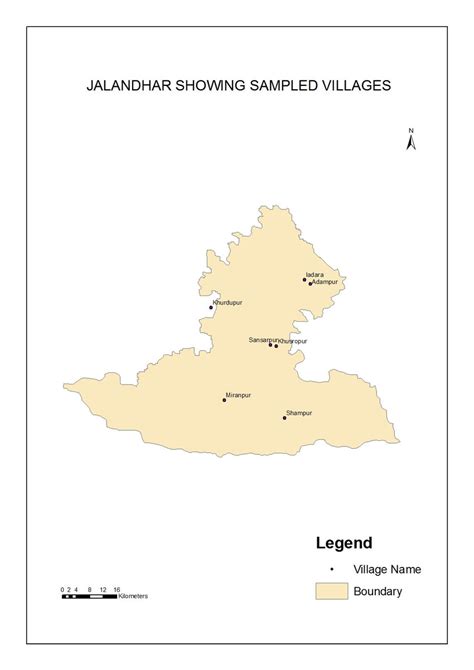 Map of Jalandhar Showing Sampled Villages | Download Scientific Diagram