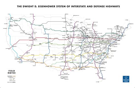 Transit Maps: New Project: Field Notes Brand “Mile Marker” Map