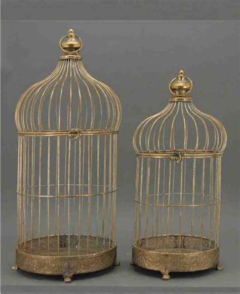 Gold Bird Cage As Decor