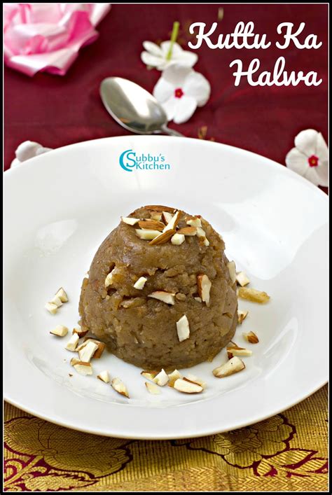 Kuttu Ka Halwa | Buckwheat Flour Halwa Recipe - Subbus Kitchen