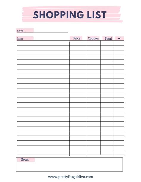 Shopping List Shopping Lists Shopping List Printable - Etsy