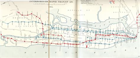 Map of the New York City Subway, 1904 (3042 x 1277) : ImagesOfThe1900s