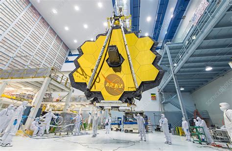 James Webb Space Telescope mirror - Stock Image - C036/9408 - Science Photo Library