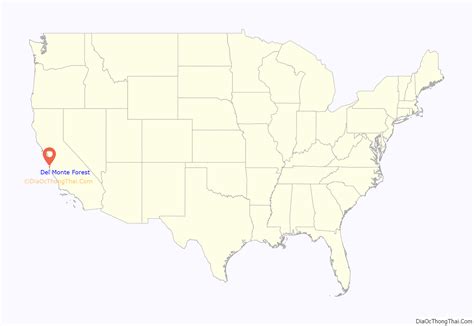 Map of Del Monte Forest CDP - Thong Thai Real