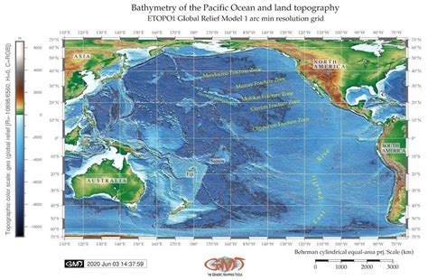 -General bathymetric map of the Pacific Ocean. Source: author. | Download Scientific Diagram