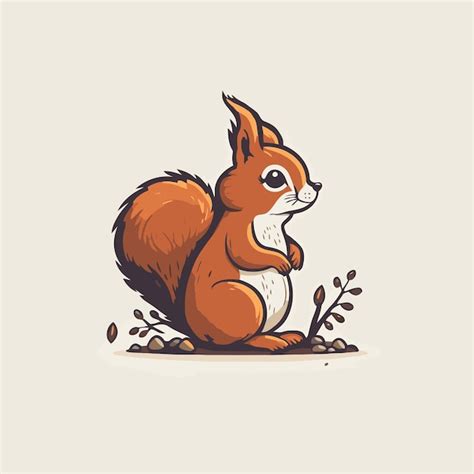 Premium Vector | Squirrel cartoon logo mascot icon animal character ...