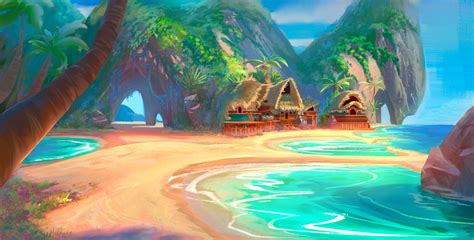 Kkachii Island, Emylie Boivin on ArtStation at https://www.artstation.com/artwork/W2lQv2 | Pixar ...