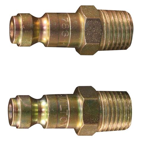 Milton® 783BK - T-Style 1/4" (M) NPT Quick Coupler Plug in Box Package, 250 Pieces - TOOLSiD.com